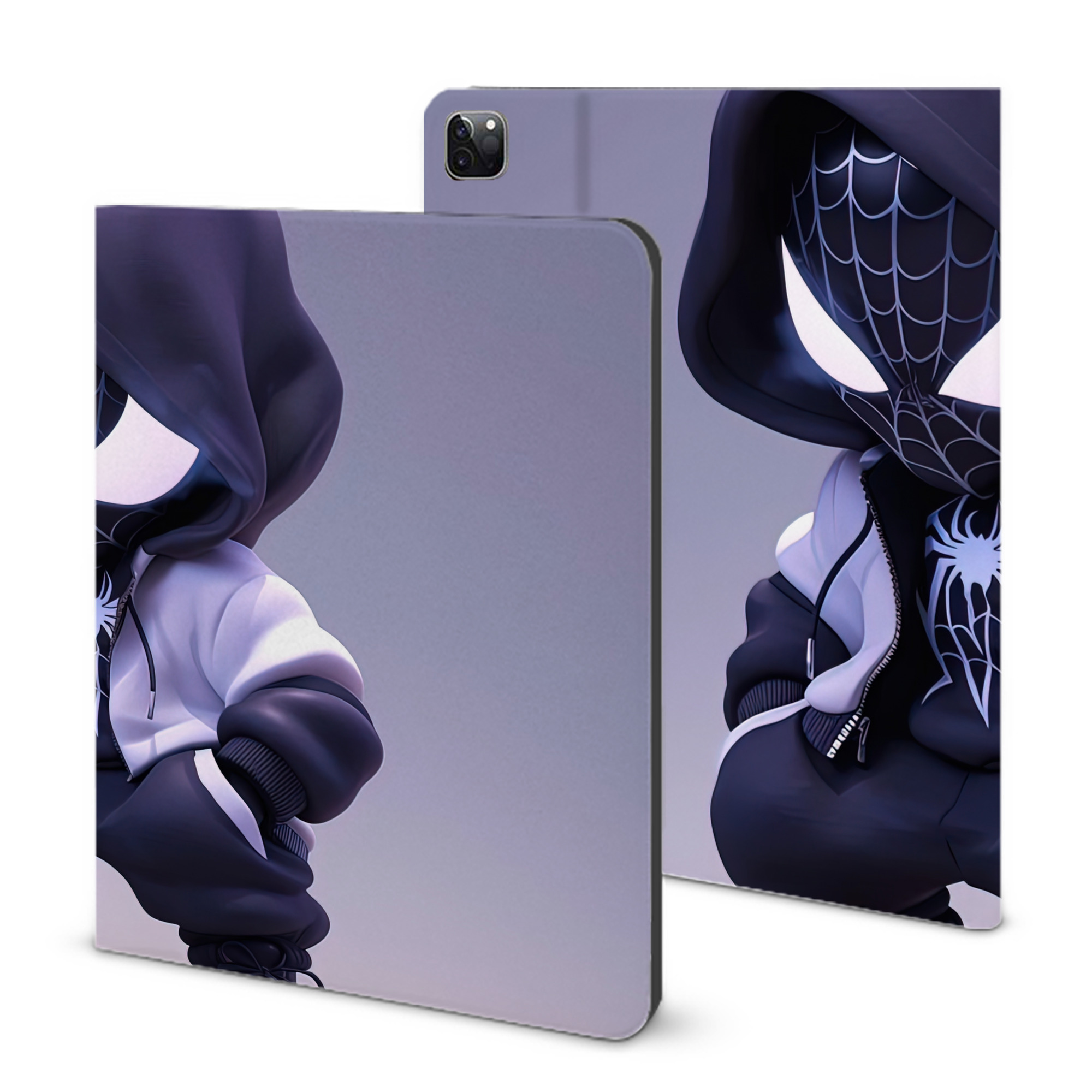 （画像用） Spider Man スパイダーマン IPad ケース ブック型 PUレザー TPU 耐衝撃 軽量 薄型 ペン収納なし 全面保護 IPad 各モデル対応